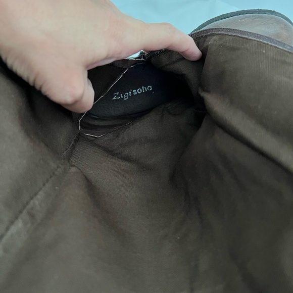 Zigi Soho Brown Leather Boots with buckles - Picture 5 of 10